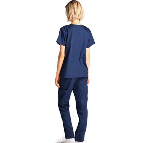 Dagacci,  Scrub Set Medical Uniform, Navy - Picture 6 of 8